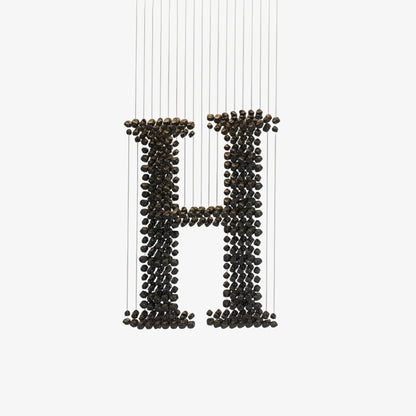 Charcoal Chandeliers H - Elegant Design with Adjustable Height & LED B