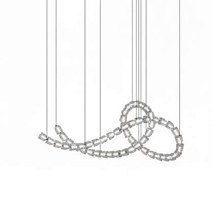 Gabriel Chrome Chandelier - Elegant Design with Adjustable Height & LE