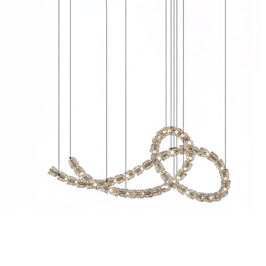 Gabriel Knot LED Chandelier | Custom Size, Dimmable, Elegant Design