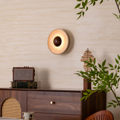 Halo Travertine Wall Light - Energy Efficient, Modern Design, Soft Glo