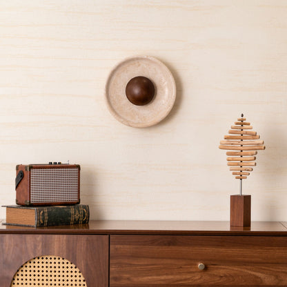 Halo Travertine Wall Light - Energy Efficient, Modern Design, Soft Glo