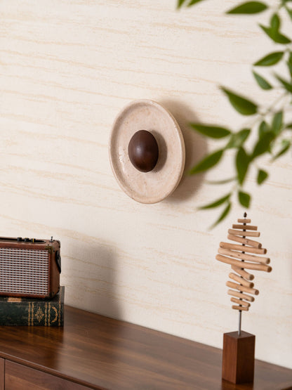 Halo Travertine Wall Light - Energy Efficient, Modern Design, Soft Glo