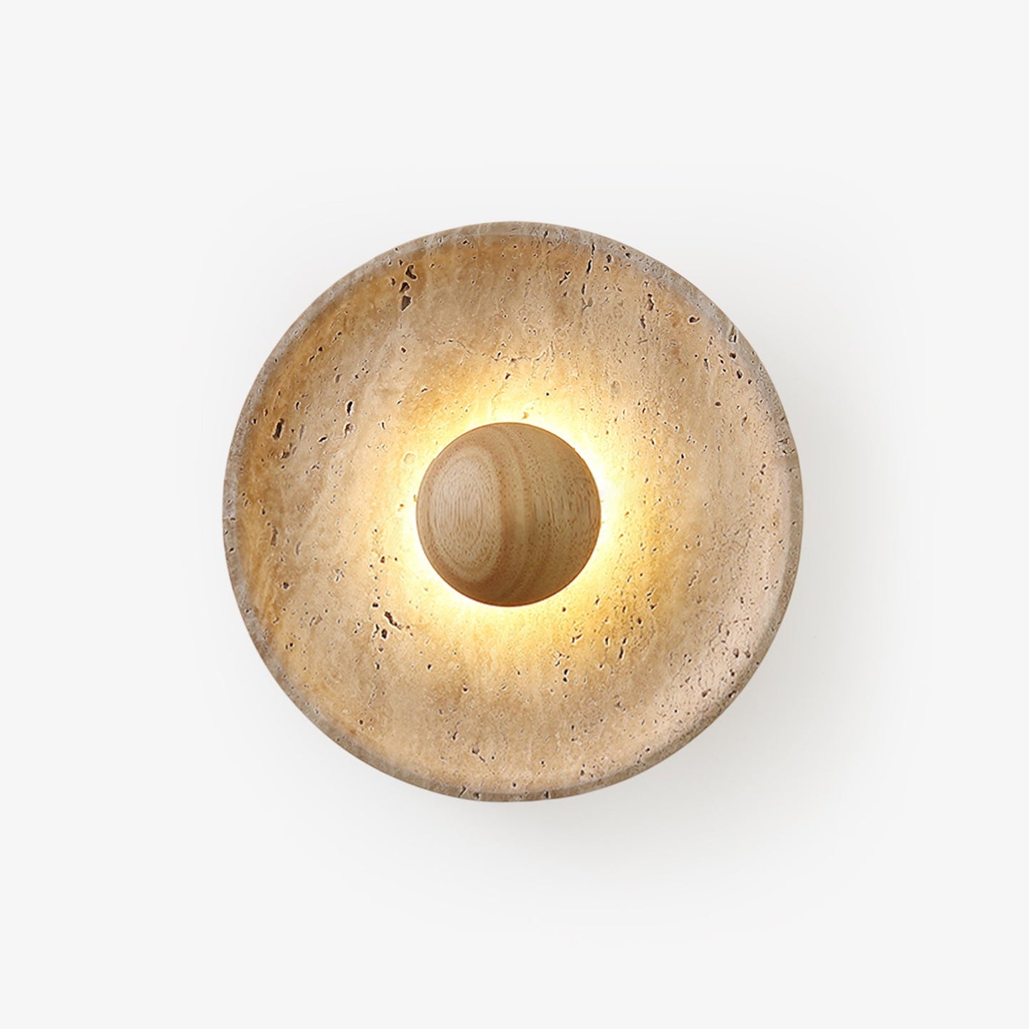 Halo Travertine Wall Light - Energy Efficient, Modern Design, Soft Glo