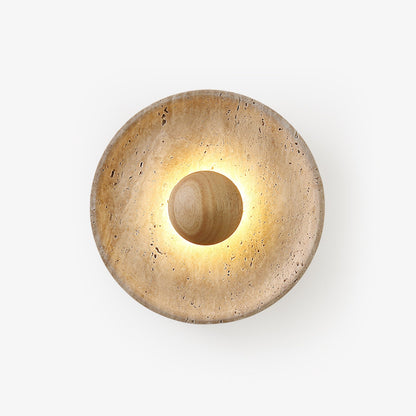 Halo Travertine Wall Light - Energy Efficient, Modern Design, Soft Glo