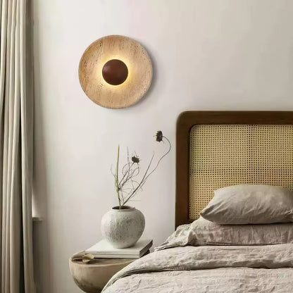 Halo Travertine Wall Light - Energy Efficient, Modern Design, Soft Glo