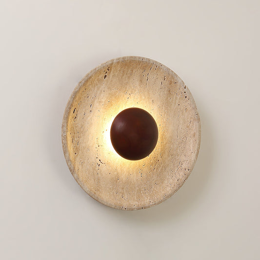 Halo Travertine Wall Light - Energy Efficient, Modern Design, Soft Glo