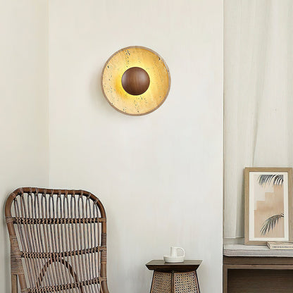 Halo Travertine Wall Light - Energy Efficient, Modern Design, Soft Glo