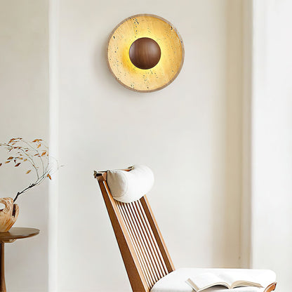 Halo Travertine Wall Light - Energy Efficient, Modern Design, Soft Glo