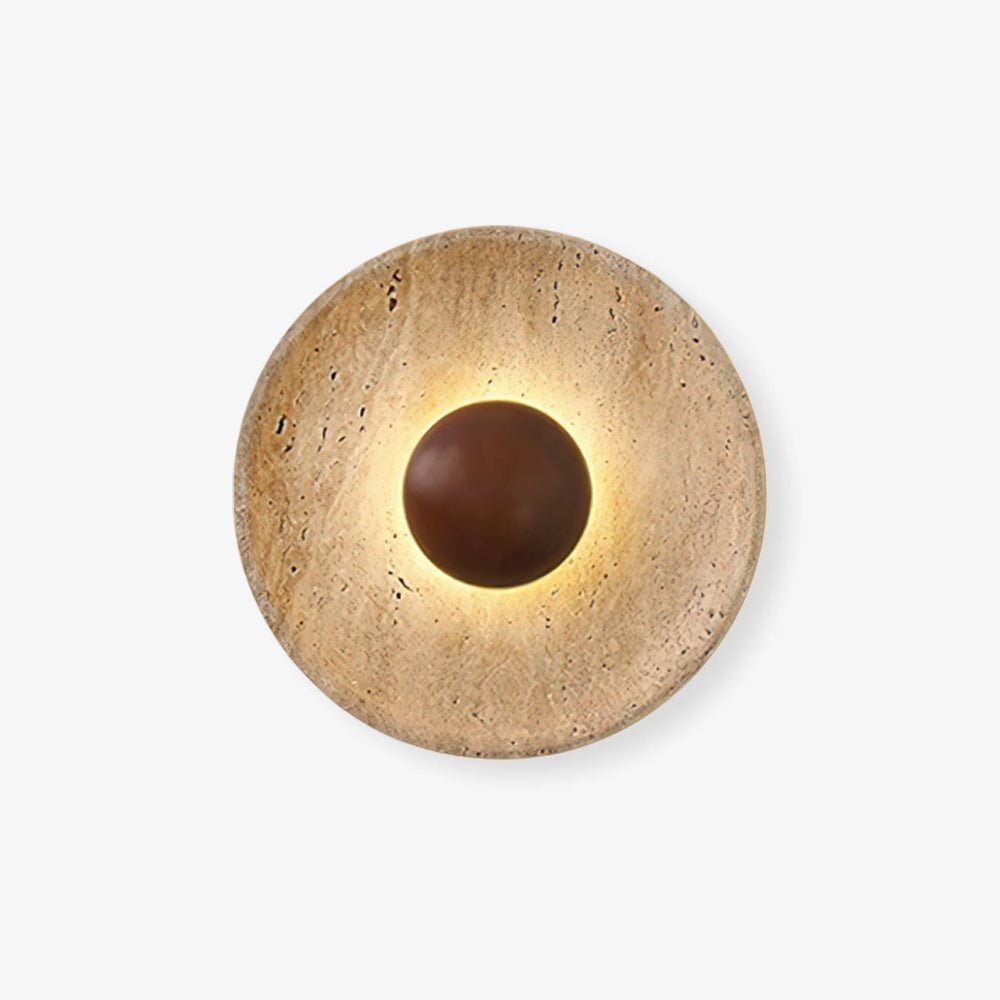 Halo Travertine Wall Light - Energy Efficient, Modern Design, Soft Glo