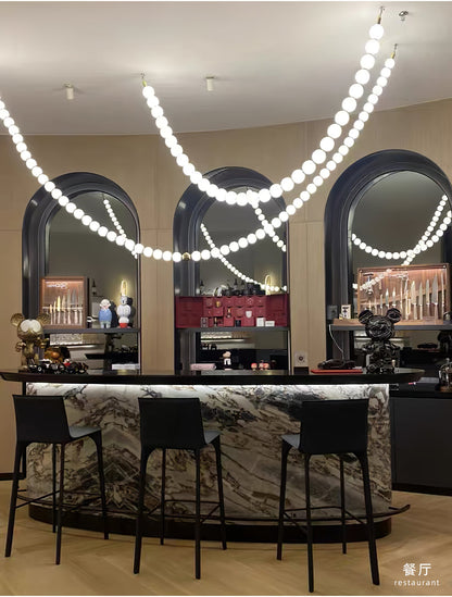 Halti Acrylic Chandelier Necklace - Elegant Design, Lightweight & Dura