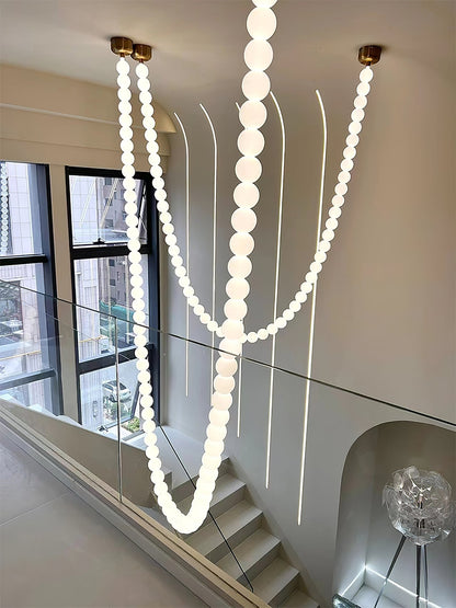 Halti Acrylic Chandelier Necklace - Elegant Design, Lightweight & Dura