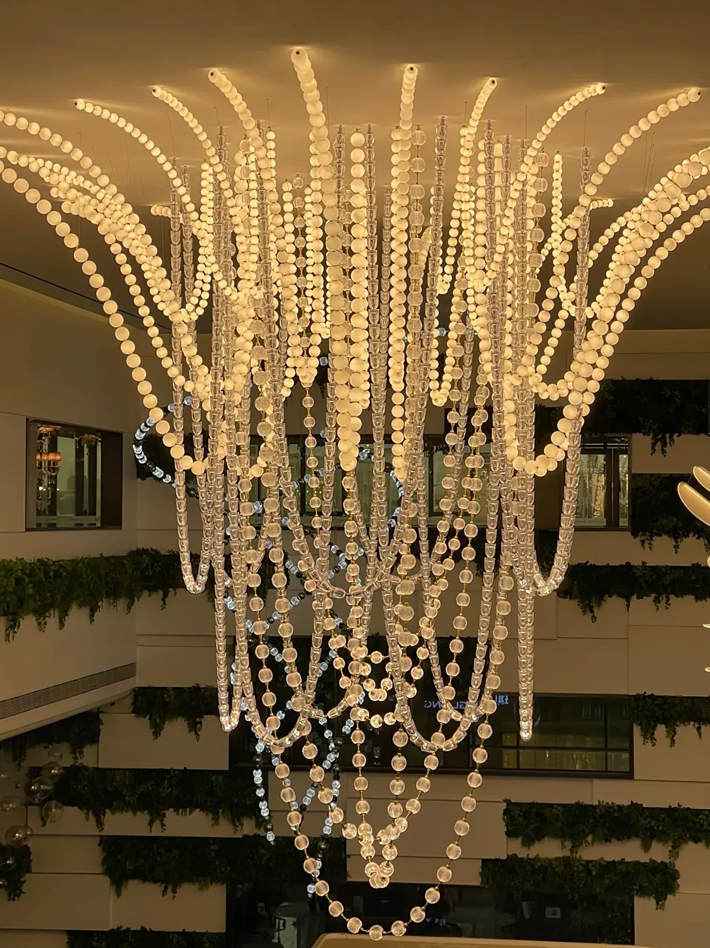 Halti Acrylic Chandelier Necklace - Elegant Design, Lightweight & Dura