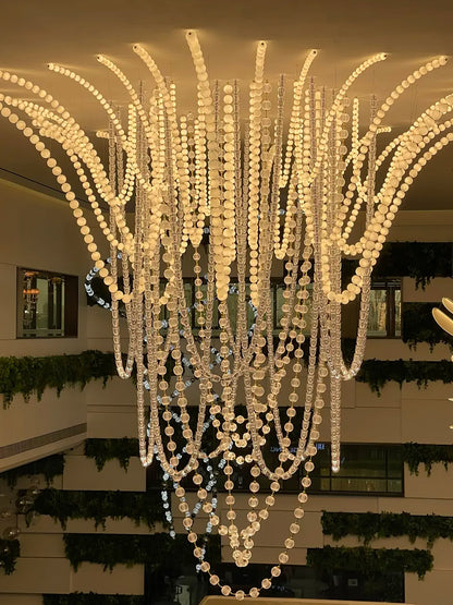 Halti Acrylic Chandelier Necklace - Elegant Design, Lightweight & Dura