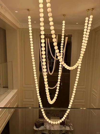 Halti Acrylic Chandelier Necklace - Elegant Design, Lightweight & Dura