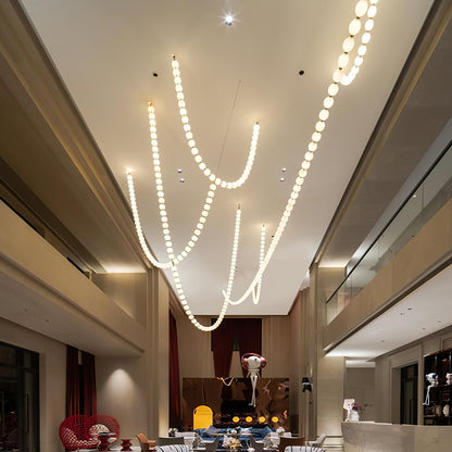 Halti Acrylic Chandelier Necklace - Elegant Design, Lightweight & Dura