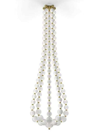 Halti Acrylic Chandelier Necklace - Elegant Design, Lightweight & Dura