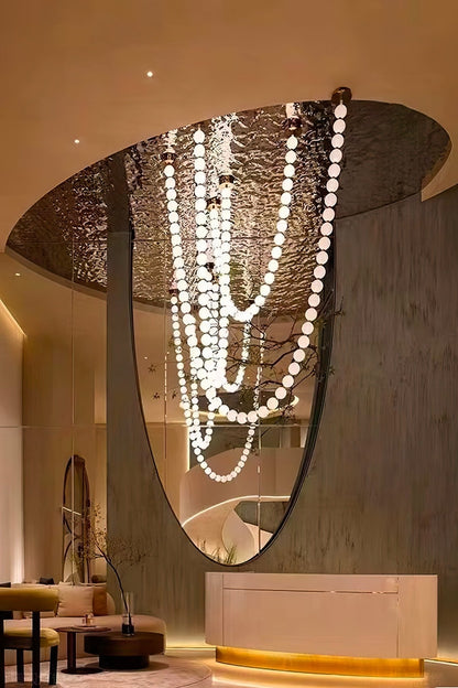 Halti Acrylic Chandelier Necklace - Elegant Design, Lightweight & Dura
