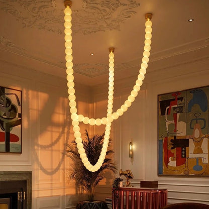 Halti Acrylic Chandelier Necklace - Elegant Design, Lightweight & Dura