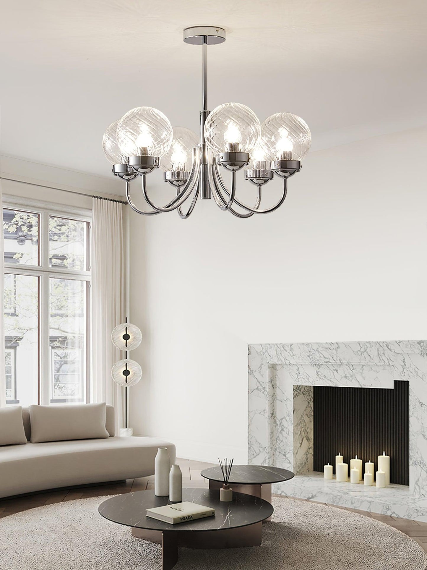 Hamilton Chandelier - Elegant Lighting Fixture with Adjustable Height