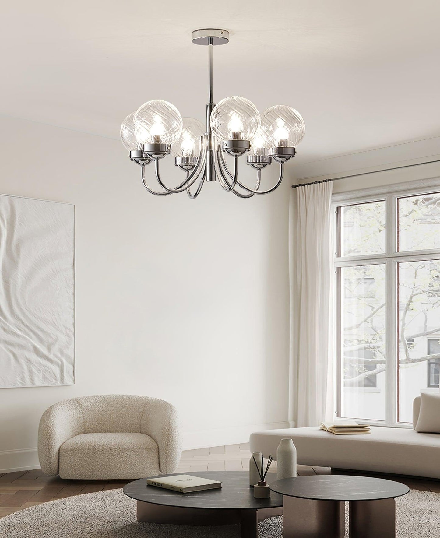 Hamilton Chandelier - Elegant Lighting Fixture with Adjustable Height