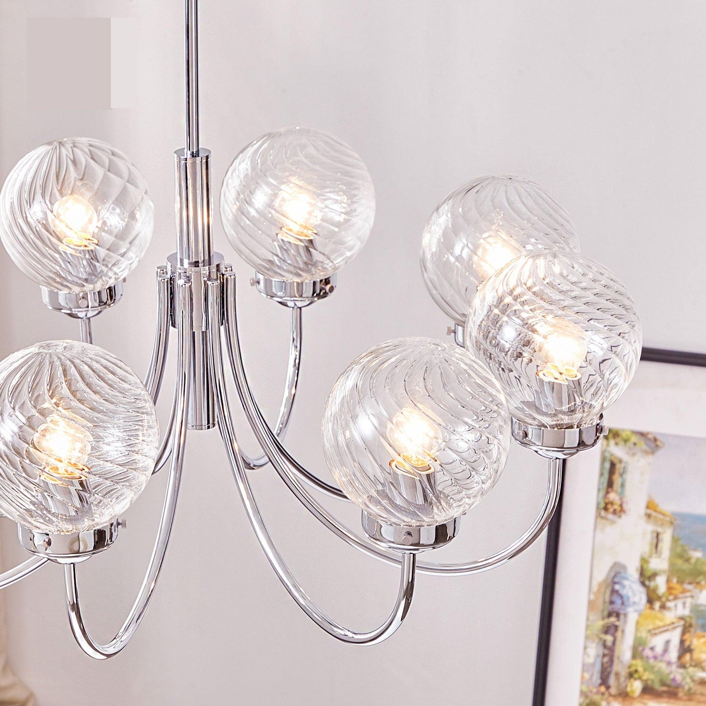 Hamilton Chandelier - Elegant Lighting Fixture with Adjustable Height