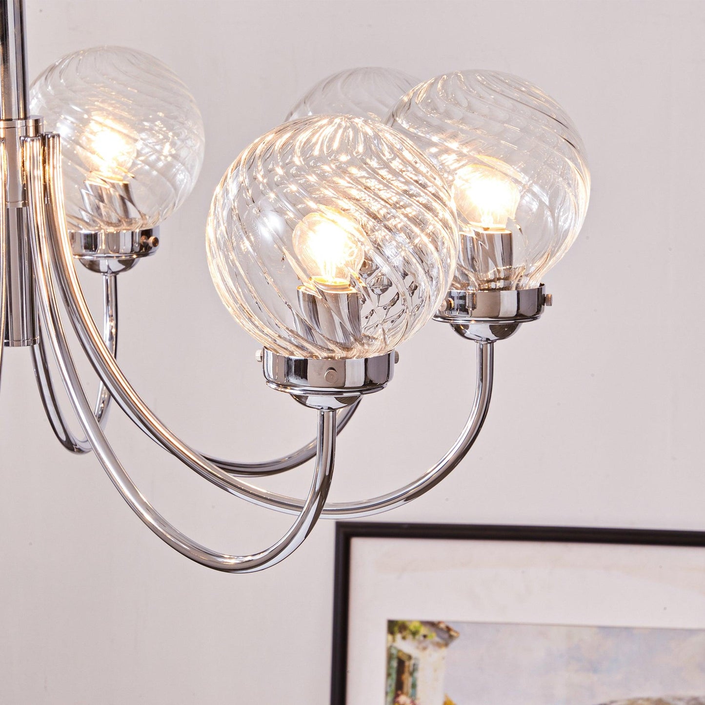 Hamilton Chandelier - Elegant Lighting Fixture with Adjustable Height