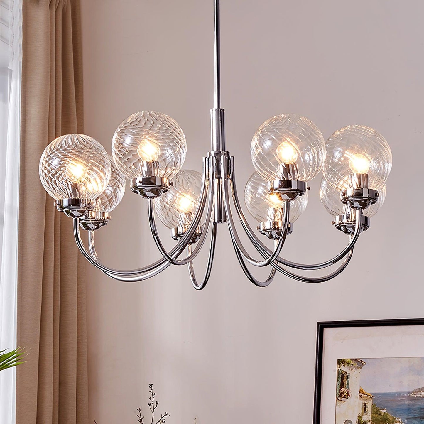 Hamilton Chandelier - Elegant Lighting Fixture with Adjustable Height
