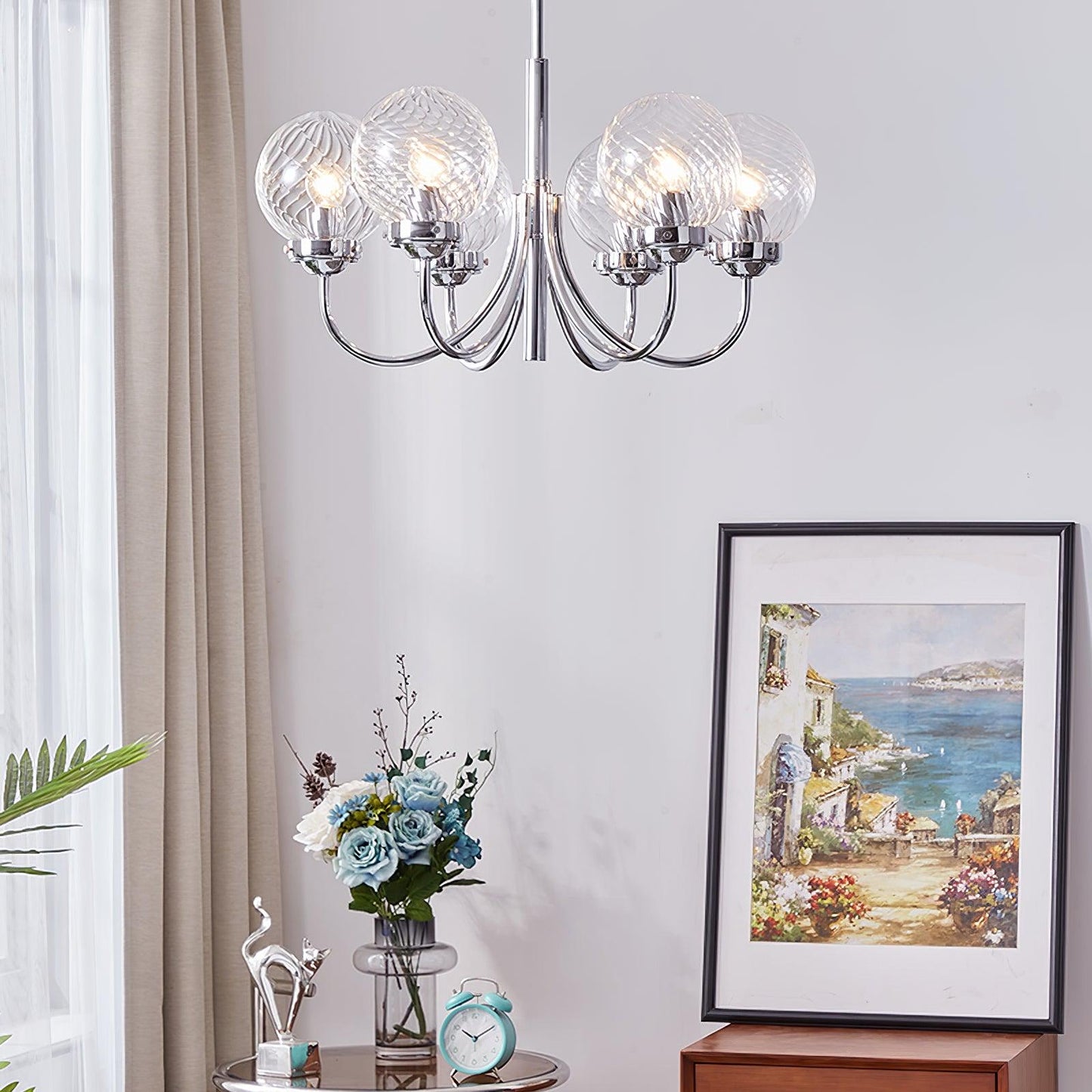 Hamilton Chandelier - Elegant Lighting Fixture with Adjustable Height
