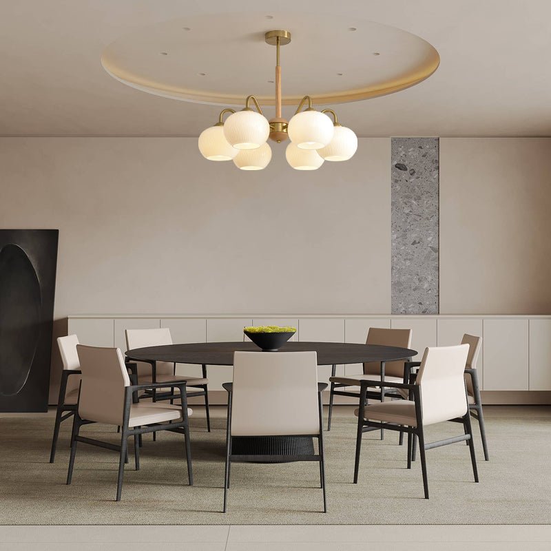 Elegant Crystal Chandelier - Dimmable Lighting, Easy Installation