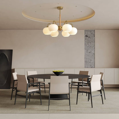 Elegant Crystal Chandelier - Dimmable Lighting, Easy Installation