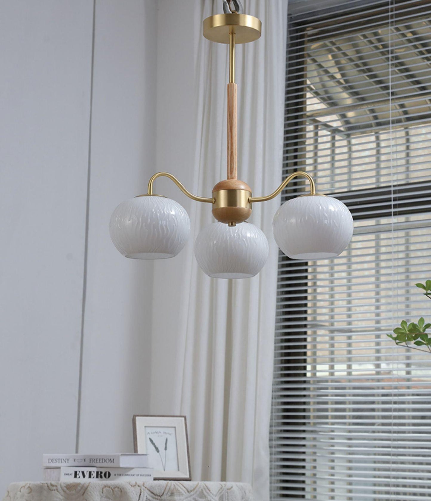 Elegant Crystal Chandelier - Dimmable Lighting, Easy Installation