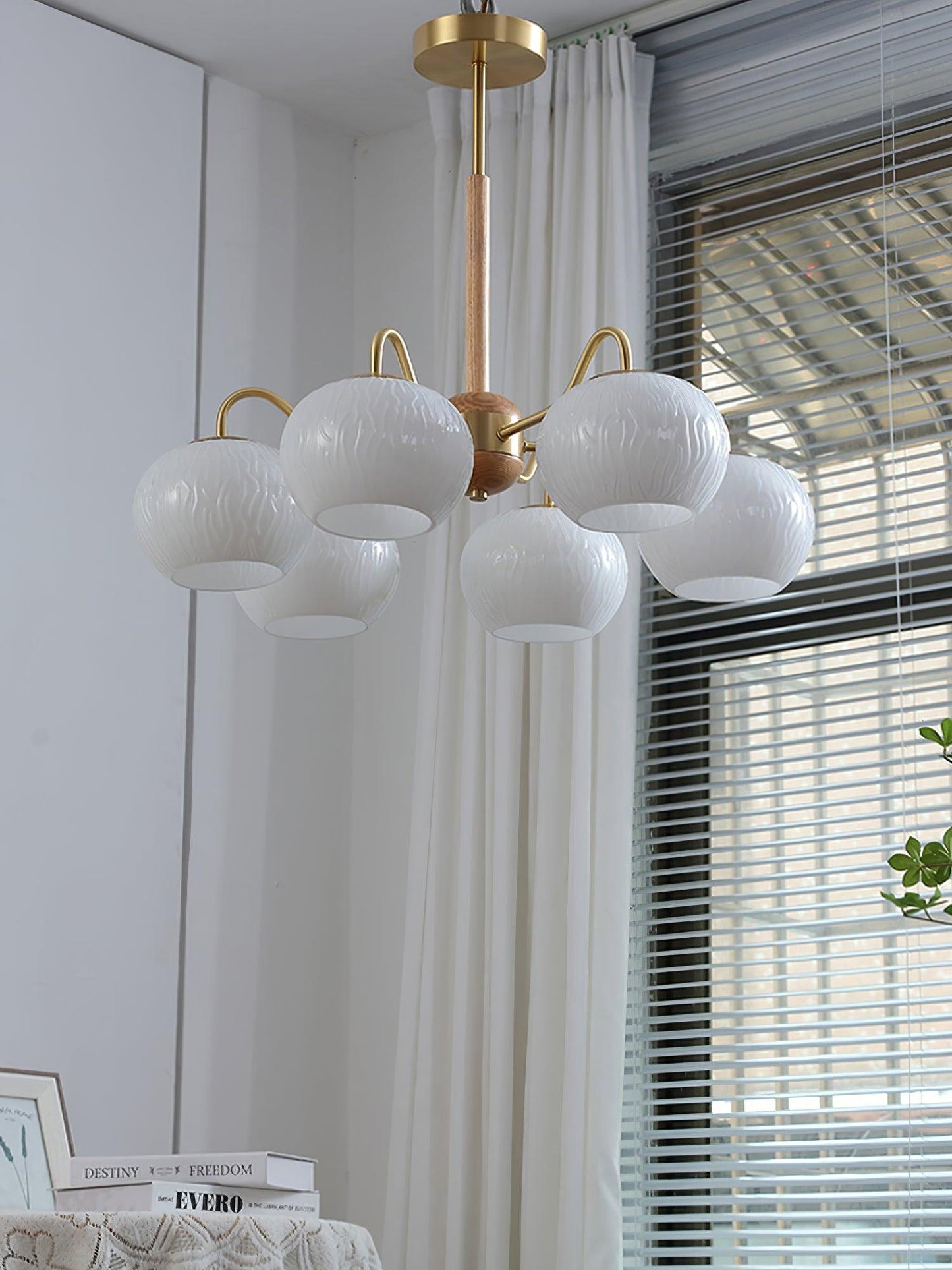 Elegant Crystal Chandelier - Dimmable Lighting, Easy Installation
