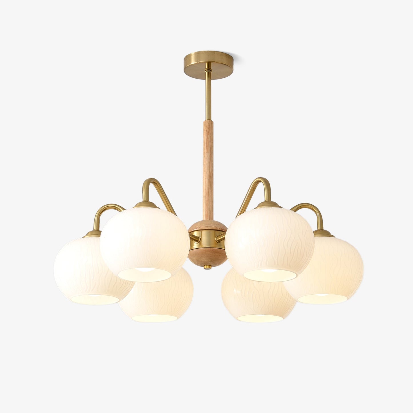 Elegant Crystal Chandelier - Dimmable Lighting, Easy Installation