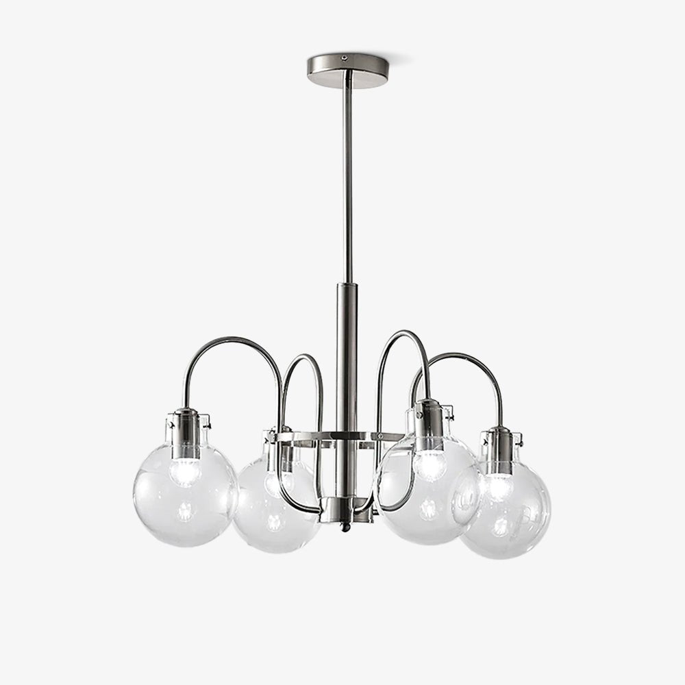 Elegant Hansford Chandelier with Adjustable Arms and Crystal Accents
