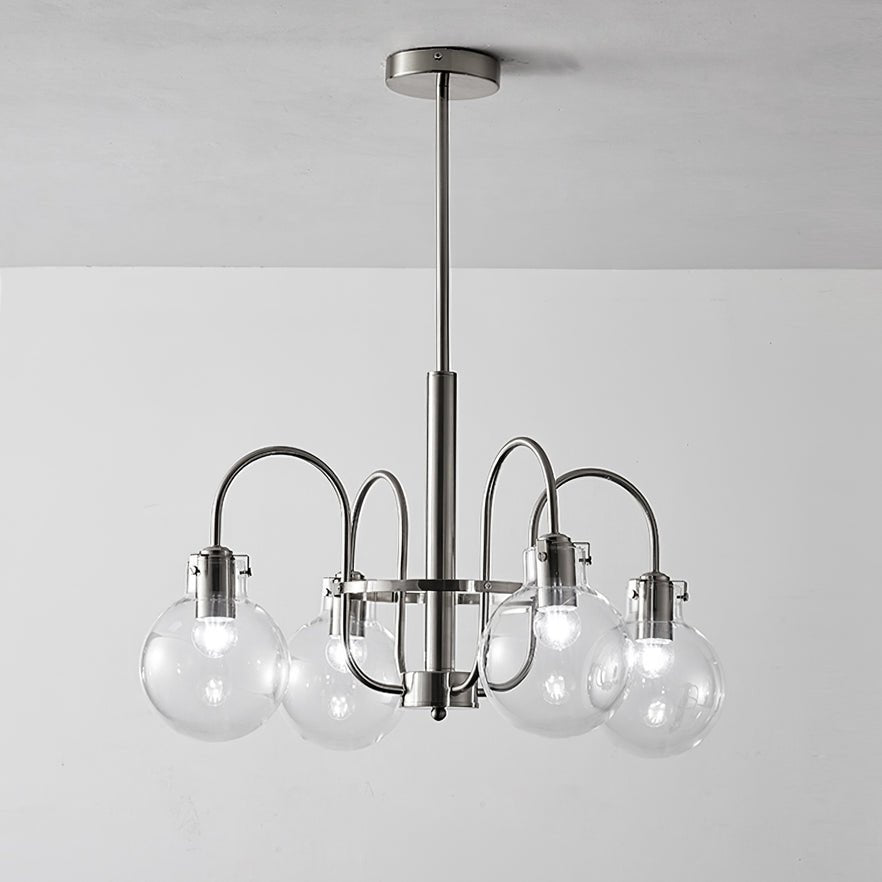 Elegant Hansford Chandelier with Adjustable Arms and Crystal Accents