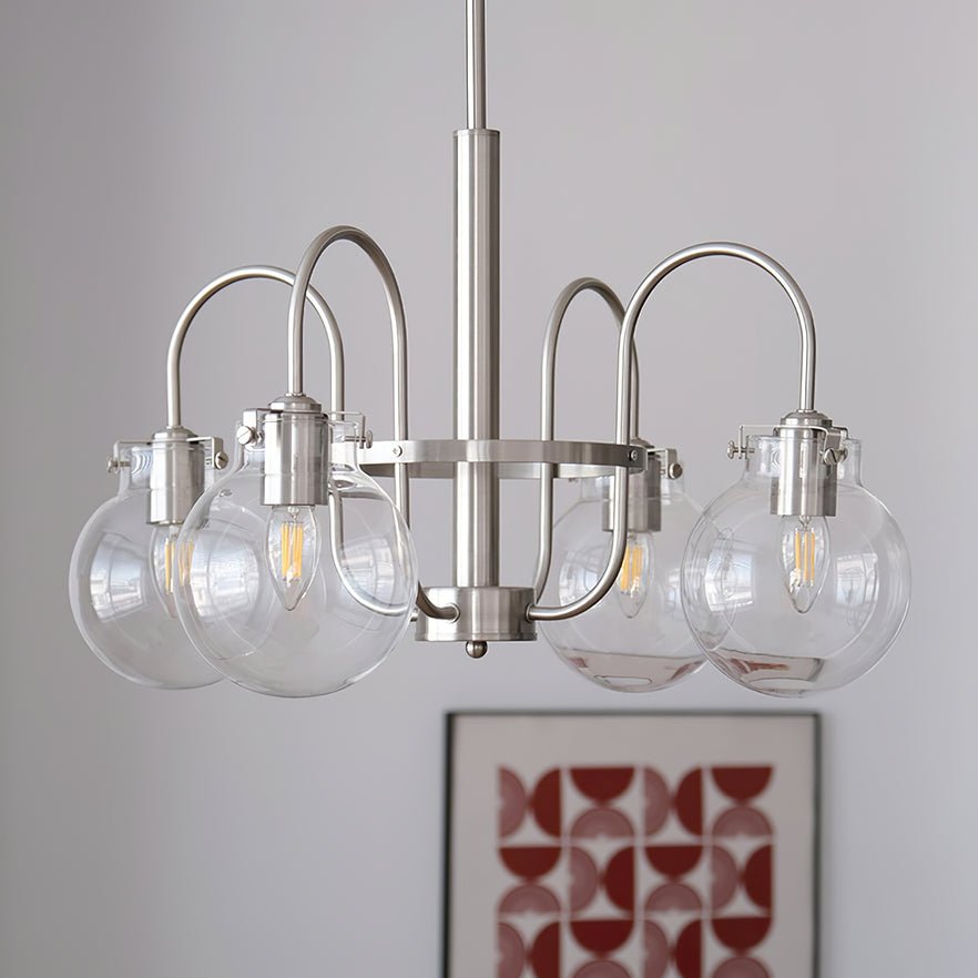 Elegant Hansford Chandelier with Adjustable Arms and Crystal Accents