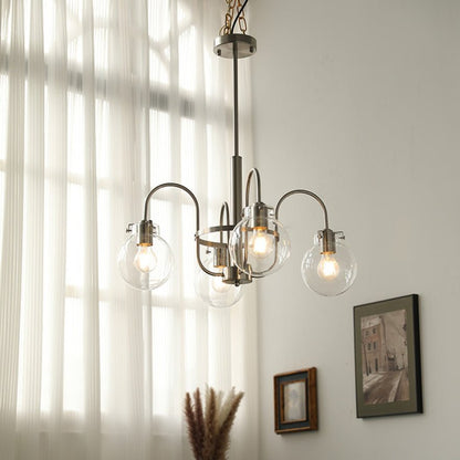 Elegant Hansford Chandelier with Adjustable Arms and Crystal Accents