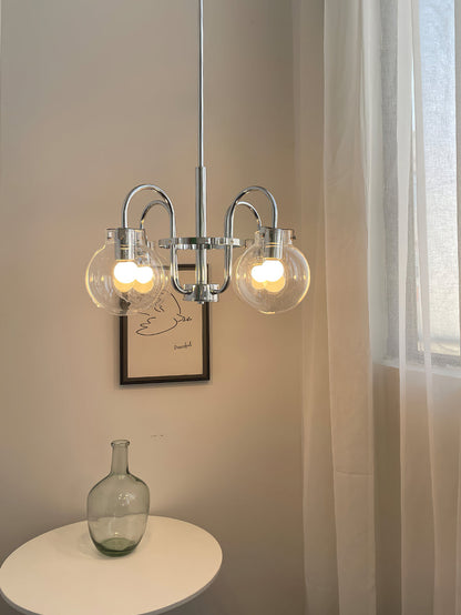 Elegant Hansford Chandelier with Adjustable Arms and Crystal Accents