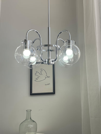 Elegant Hansford Chandelier with Adjustable Arms and Crystal Accents