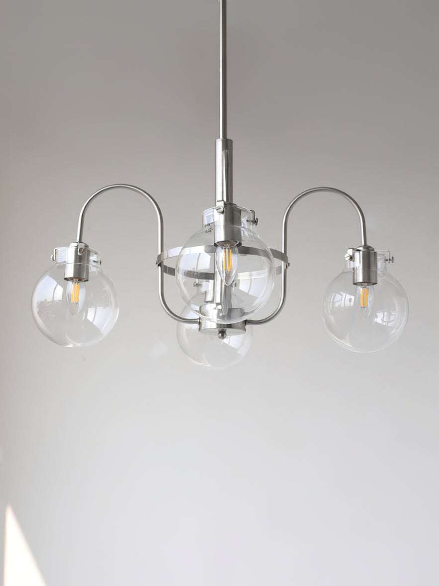 Elegant Hansford Chandelier with Adjustable Arms and Crystal Accents