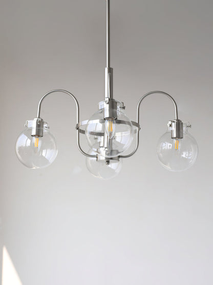 Elegant Hansford Chandelier with Adjustable Arms and Crystal Accents