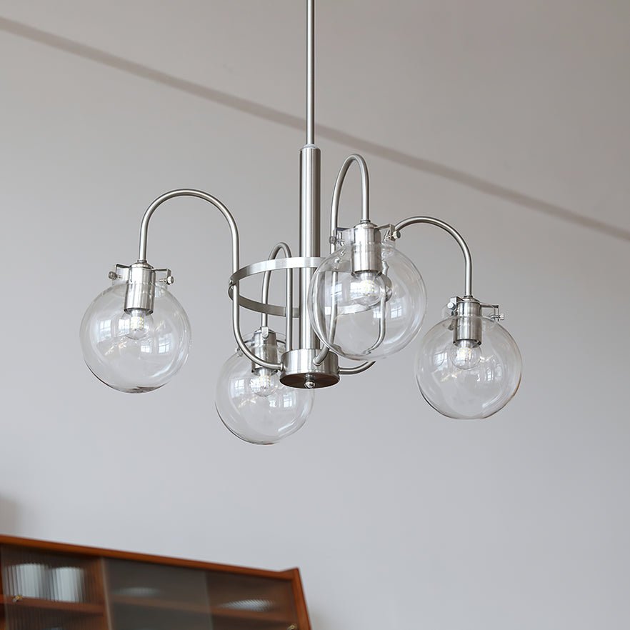 Elegant Hansford Chandelier with Adjustable Arms and Crystal Accents