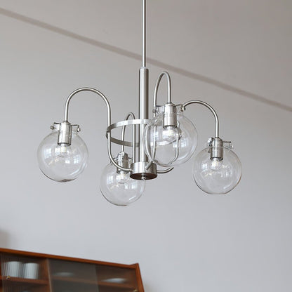 Elegant Hansford Chandelier with Adjustable Arms and Crystal Accents