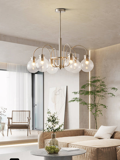 Elegant Hansford Chandelier with Adjustable Arms and Crystal Accents