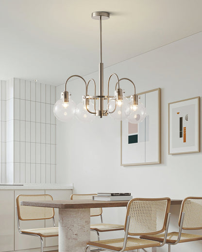 Elegant Hansford Chandelier with Adjustable Arms and Crystal Accents