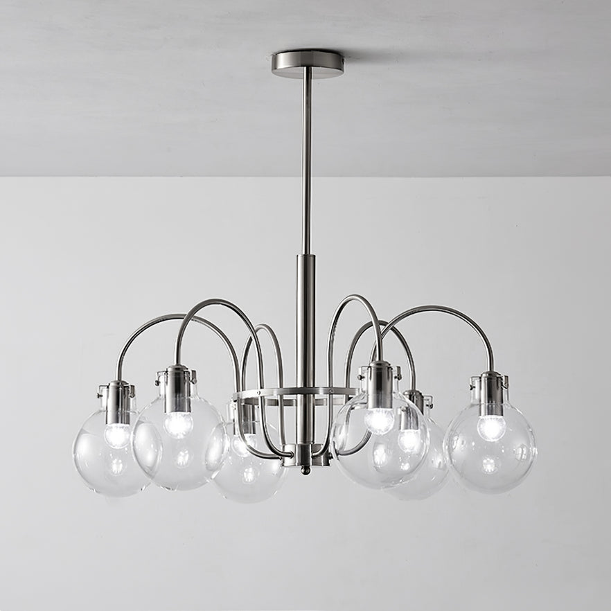 Elegant Hansford Chandelier with Adjustable Arms and Crystal Accents