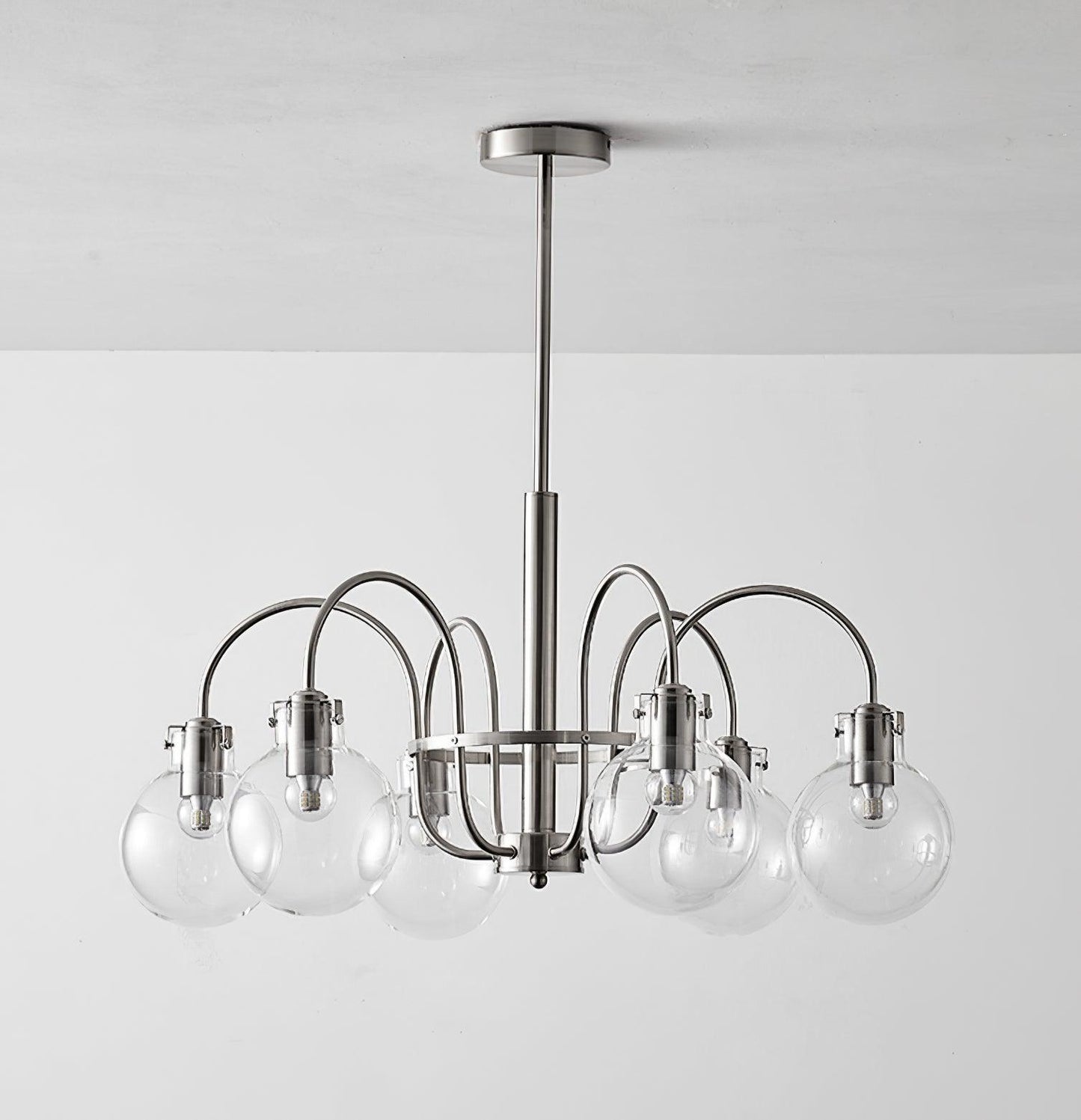 Elegant Hansford Chandelier with Adjustable Arms and Crystal Accents