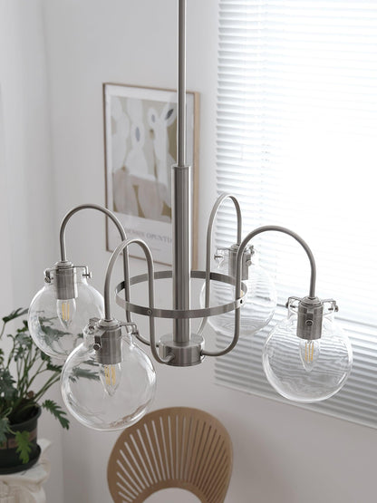 Elegant Hansford Chandelier with Adjustable Arms and Crystal Accents