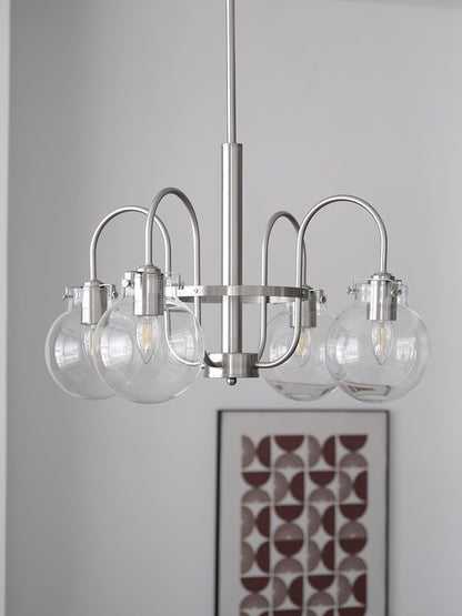 Elegant Hansford Chandelier with Adjustable Arms and Crystal Accents