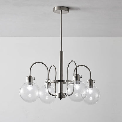 Elegant Hansford Chandelier with Adjustable Arms and Crystal Accents